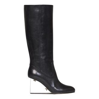 Maison Margiela Stivale al ginocchio Plexi Wedge - - Shoes - Donna - Nero - 40 EU