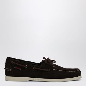 Sebago Mocassino Portland Flesh Out marrone in suede