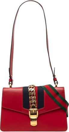 Gucci Pre-owned Gucci Small Calfskin Sylvie Web Satchel Ladies ZXZDFGDS8IYDOLOZ