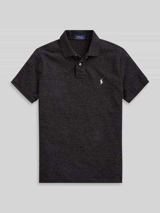 Polo Ralph Lauren Slim Fit Poloshirt aus reiner Baumwolle in Black, Gr&ouml;&szlig;e XXL