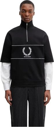 Fred Perry Sweatshirts - Heren - Sweatshirts - Zwart - M - Hoodies & sweatvesten