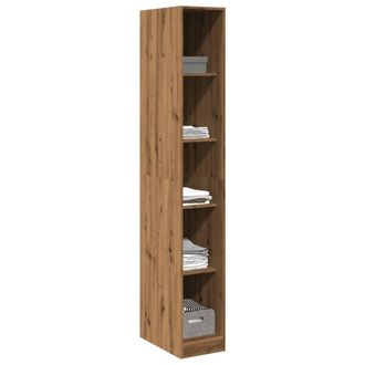 Berkfield Home Wardrobe Artisian Oak 30x50x200 cm Engineered Wood in Brown | Size: 30 x 50 x 200 cm