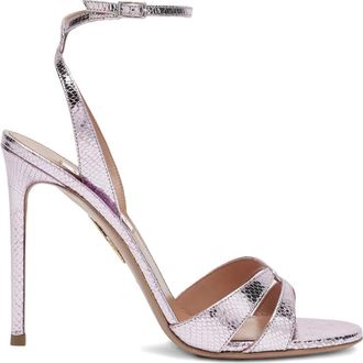 Aquazzura You And I heeled sandals - women - Calf Leather/Calf Leather/Calf Leather - 37.5 - Purple