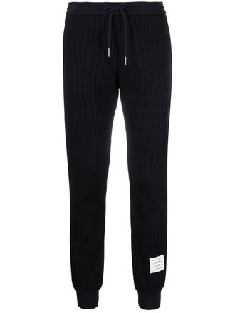 Thom Browne seersucker track pants - Blauw