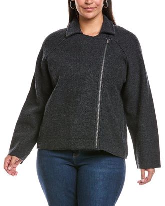 Eileen Fisher Eileen Fisher Plus Wool Moto Jacket