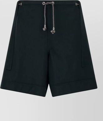 Kiko Kostadinov kyan bermuda shorts side pocket eyelets belt
