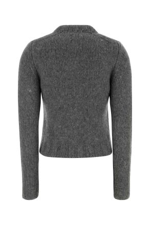 Miu Miu Womens Grey Cashmere Cardigan Grigio Exterior: Maglieria