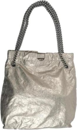 Balenciaga Pre-owned Tote Bags, female, Beige, Size: ONE SIZE Pre-owned Vintage Tote Shoulder Bag