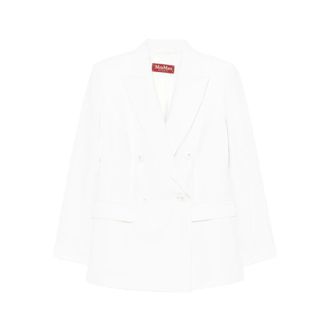 Max Mara Blazers, female, White, 2XS, Double-Breasted Jacket