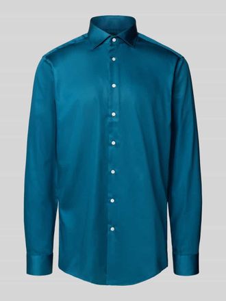 Seidensticker Regular Fit Businesshemd mit Kentkragen Modell New in Petrol, Größe 39