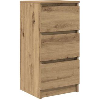 vidaXL Credenza Rovere Artigianale 37,5x35x76 cm in Legno Multistrato Vidaxl