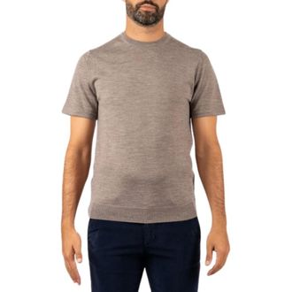 Daniele Fiesoli Maglia in Lana Merino a Maniche Lunghe - - Tops - Uomo - Beige - S