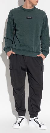 Dolce & Gabbana Sweatshirt With Logo, Mens, Green