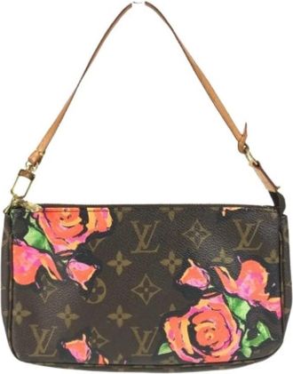 Louis Vuitton Pre-owned Vintage Canvas Schoudertas - Dames - Vintage Schoudertas - Bruin - ONE Size - Vintage