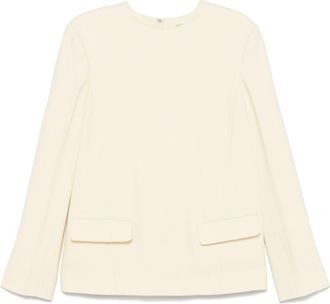 Toteme slub-texture blouse - White