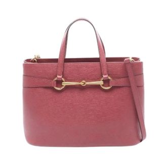 Gucci Pre-owned Horsebit Leather 2way Tote Bag - Dames - Pre-owned - Roze - Maat: ONE Size Leer