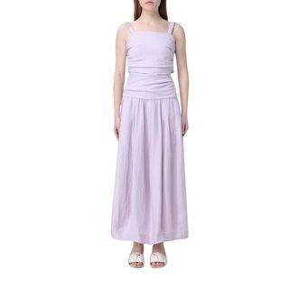 Tela Linnenmix Jurk - Dames - Jurken - Paars - Maat: XS Linnen