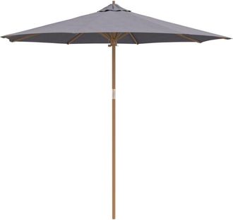 vidaXL Parasol De Jard&iacute;n Gris Oscuro 270 X 270 X 260 Cm Bamb&uacute; Vidaxl