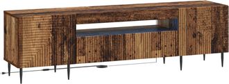 vidaXL Mueble De Tv Led Madera Envejecida Madera De Ingenier&iacute;a Vidaxl