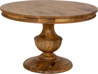 Wanderlust Deco Mesa De Comedor De Madera Marr&oacute;n 120x120x76h Cm