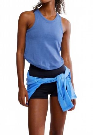 Free People Comeback Tank Top In Blue Indigo
