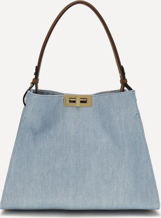 Fendi Borsa a Mano Way in denim media Woman UNI