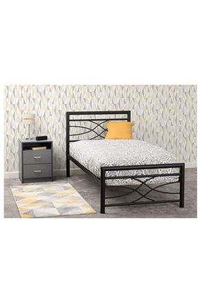 Seconique Kelly 3 Single Bed in Black