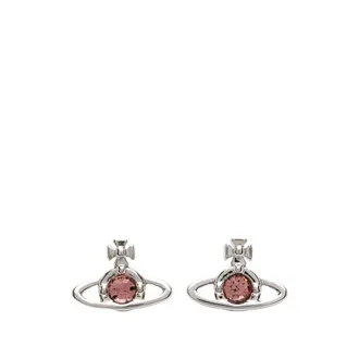 Vivienne Westwood Nano Solitaire Earrings - female - Vivienne Westwood - Earrings - Pink - ONE SIZE - Accessories