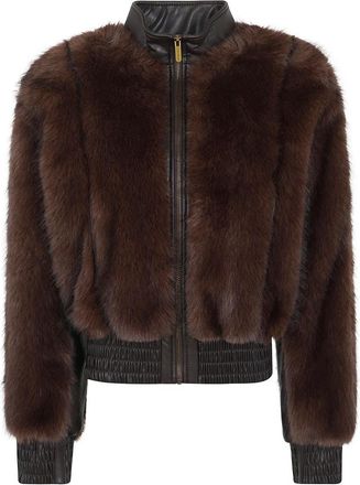 Zimmermann Valiant Faux Fur Jas - Dames - Jassen - Bruin - L - Polyester - Jassen