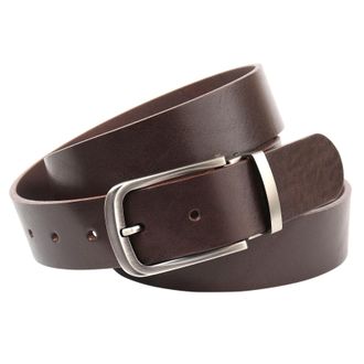 Anthoni Crown Lederg&uuml;rtel ANTHONI CROWN, Herren, Gr. 100, braun (dunkelbraun), Leder, unifarben, G&uuml;rtel Lederg&uuml;rtel, Pflanzlich gegerbter Vollrindlederg&uuml;rtel