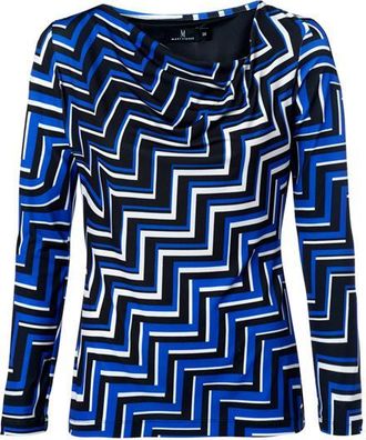 Mart Visser Caitlin Print Top Kobalt / Zwart