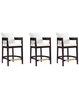 Manhattan Comfort Set Of 3 Ritz Counter Stools