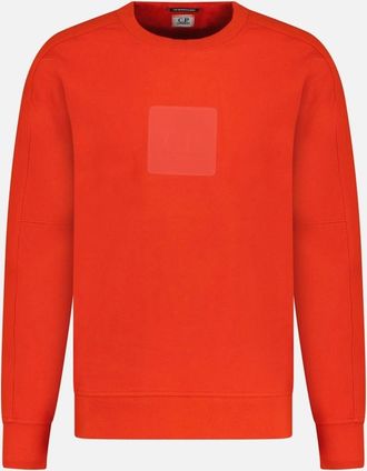 C.P. Company Mens CP Company Chest Patch Logo Sweatshirt Red - Size: 34