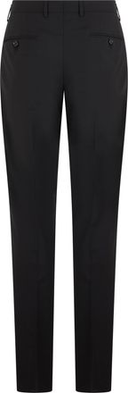 Dolce & Gabbana Mens Wool Trousers Black