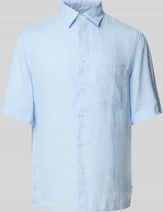 Marc O'Polo Regular Fit Freizeithemd aus reinem Leinen in Hellblau, Größe L