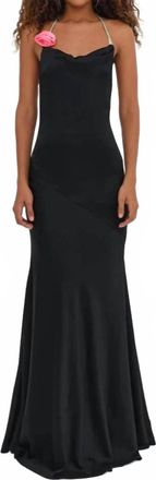 For Love & Lemons Brigette Gown In Black