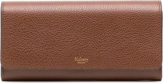 Mulberry Continental grained-leather wallet - women - Calf Leather - One Size - Brown