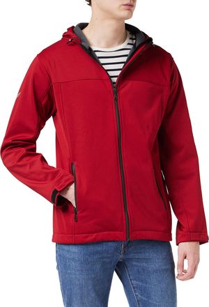 Trigema Mens Jacket, Rubin, 3XL