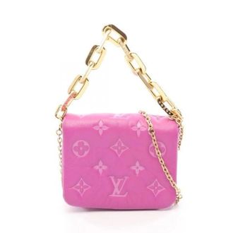 Louis Vuitton Pre-owned Coussin Monogram Embossed 2way Belt Bag - Dames - Pre-owned - Paars - Maat: ONE Size Leer