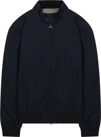 Barbour Navy Blue Mock Collar Jacket