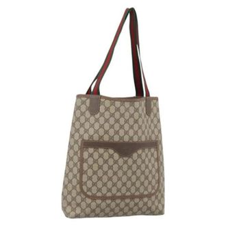 Gucci Pre-owned Vintage GG Canvas Tote Bag - Pre-owned - Mujer - Marr&oacute;n - ONE SIZE