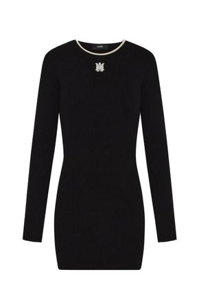 Amiri WOMENS MA MINI DRESS Size: L, colour: BLACK