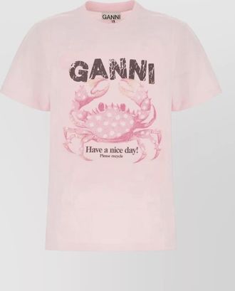 Ganni cotton t-shirt
