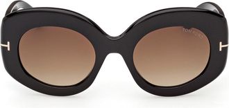 Tom Ford Claudette Round-frame Sunglasses - Black - One Size