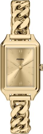 Fossil Womens Raquel 23mm Three-Hand Gold-Tone Stainless Steel Watch