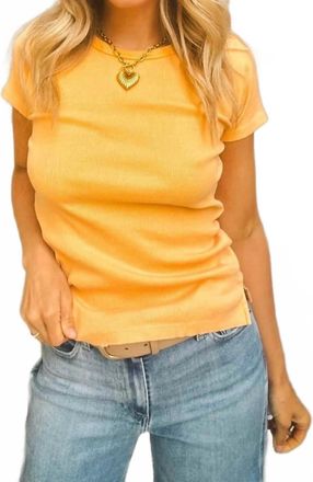 Dylan Rowan Rib Tee In Sunset