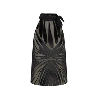 Roberto Cavalli Top With Ray Devor&eacute; Print - female - Roberto Cavalli - Sleeveless Tops - Black - XS - Tops