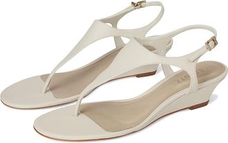 Schutz Lys Wedge Womens Sandals Sugar White : 10.5 M, Leather