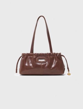Maje Vintage Leather Milpli Gazette - Brown - Maje