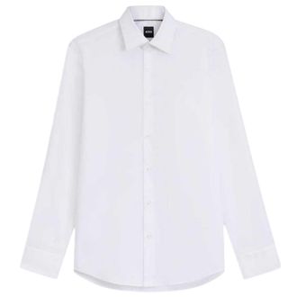 HUGO BOSS Mens Joe Point Collar Shirt (White) - Size 17.5 inch